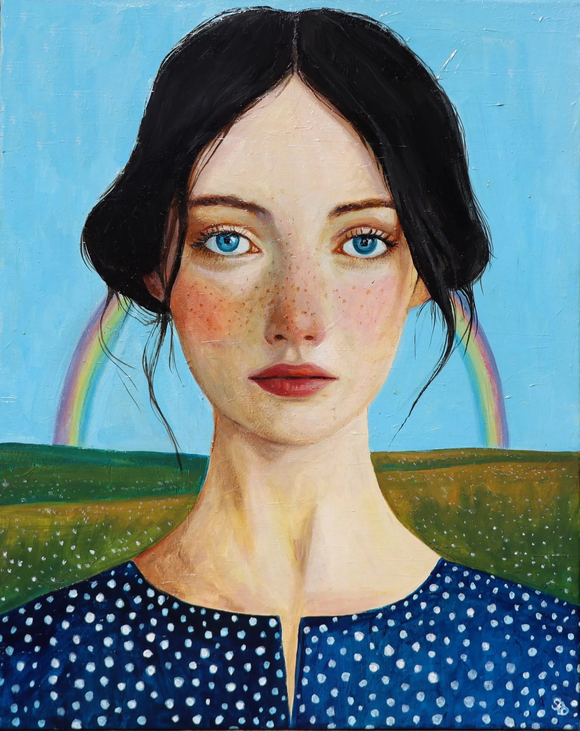 Dopo il temporale, 2024, Acrilico su tela, 50 × 40 cm — Sara Longhi